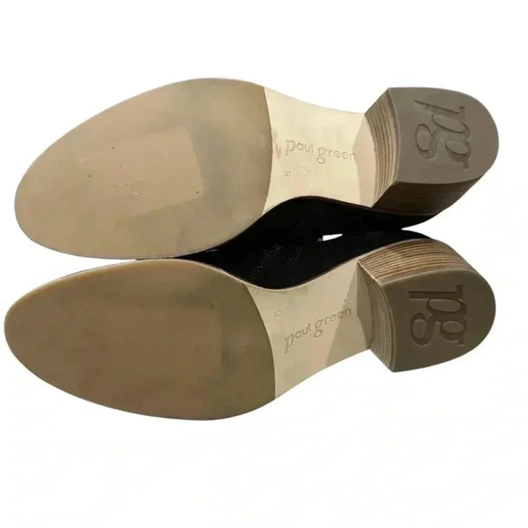 Paul Green Vienna Chelsea Boot Soft suede Black round Toe US 7.5 UK 5 EUC - Picture 8 of 9